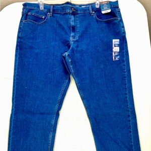 Men's Blue Jeans George Sz 48x30 NWT Medium Wash Regular